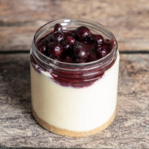 Blueberry Cheesecake Jar hOLa Keto Desserts Dubai Abu Dhabi Sharjah Fujairah Ajman Al Ain UAE
