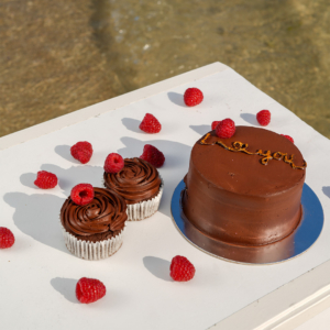 Bento Cake with 2 Cupcakes HOLA Dubai Abu Dhabi Sharjah Ajman Al Ain Fujairah Ras Al Khaimah UAE