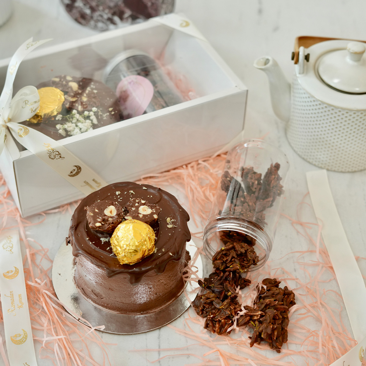 Healthy No Sugar Keto Box 3 Notella Bento Cake and Croustillant Jar for Ramadan hOLa Keto UAE Delivery in Dubai, Abu Dhabi, Sharjah, Al Ain, Fujairah, Ajman & Ras Al Khaimah