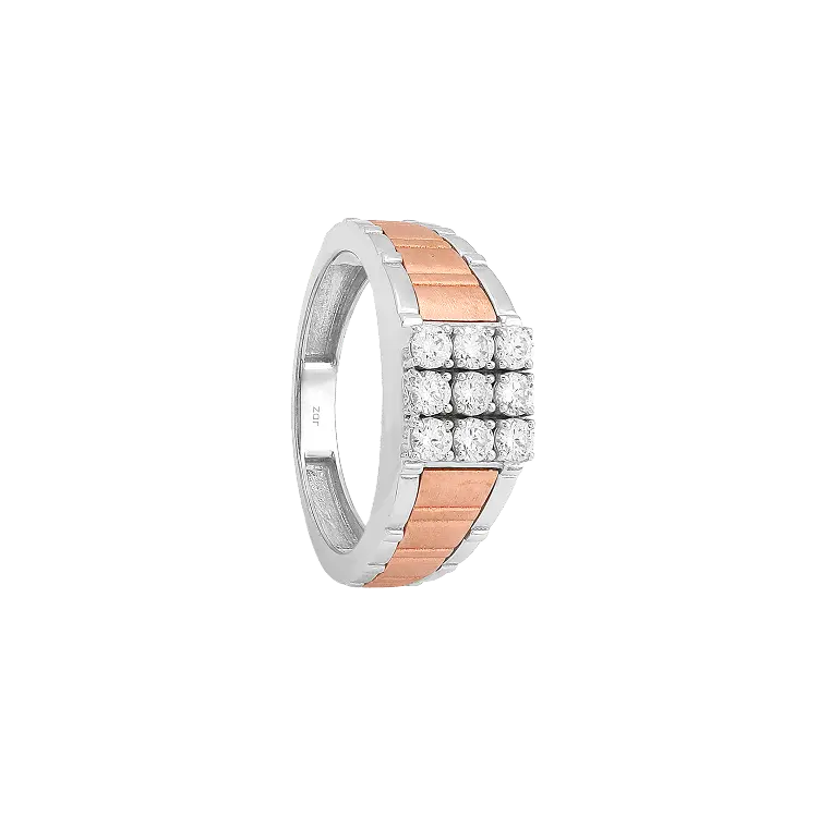 Mens Two Tone Ring
