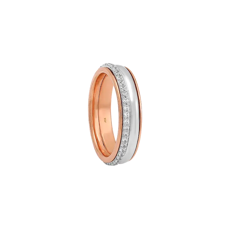 Two Tone Revolve Ring