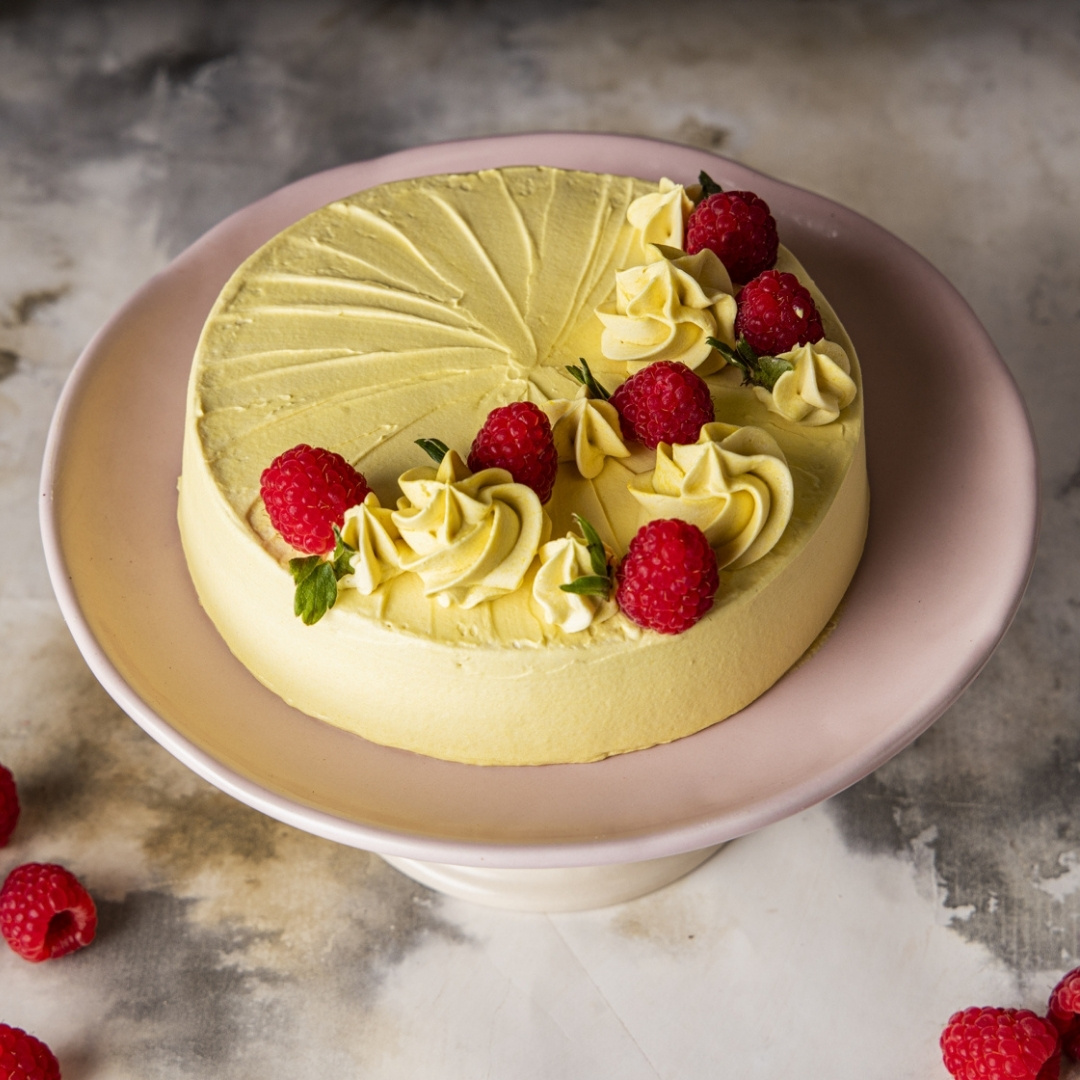 Lemon Raspberry Cake Hola Dubai Keto Desserts Dubai UAE