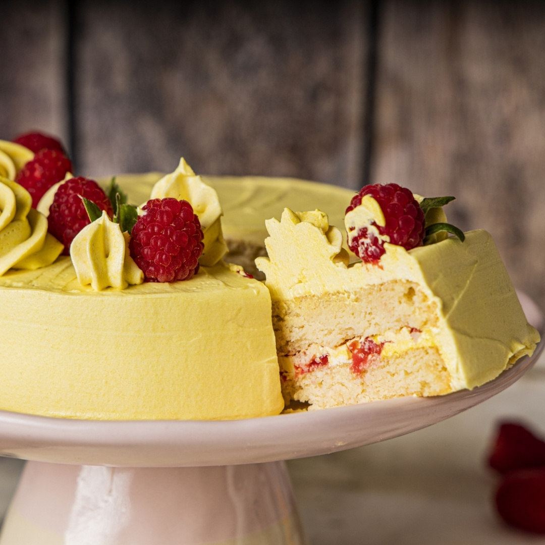 Lemon Raspberry Cake Hola Keto Desserts Dubai UAE 2