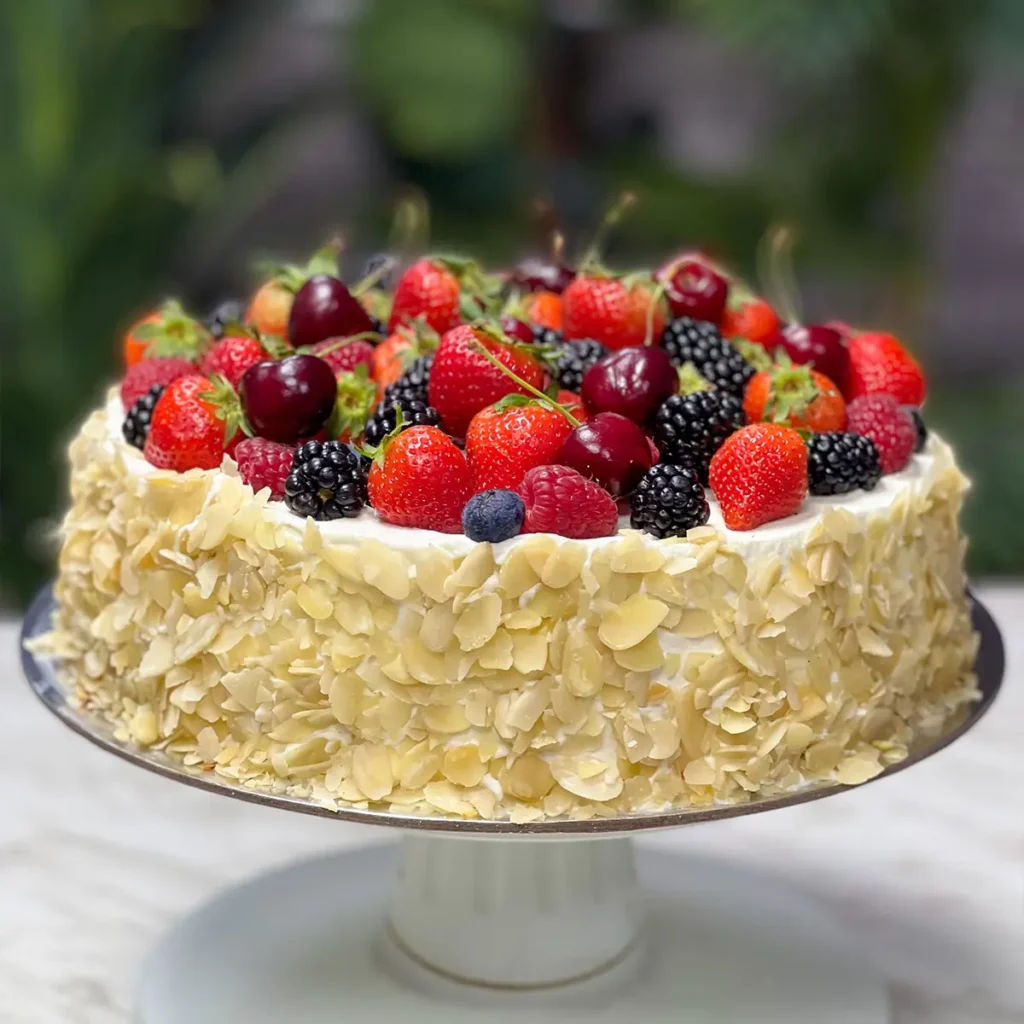 Fruit Fantasy Cake hOLa Keto Desserts Dubai Abu Dhabi Sharjah Ajman Fujairah Al Ain UAE